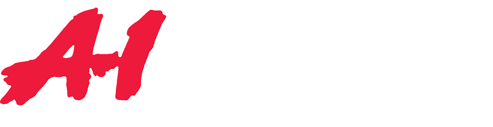 A1 logo white