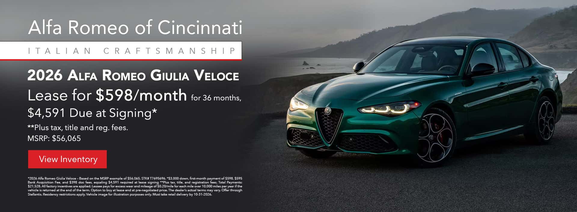 Alfa Romeo Giulia Lease Offer