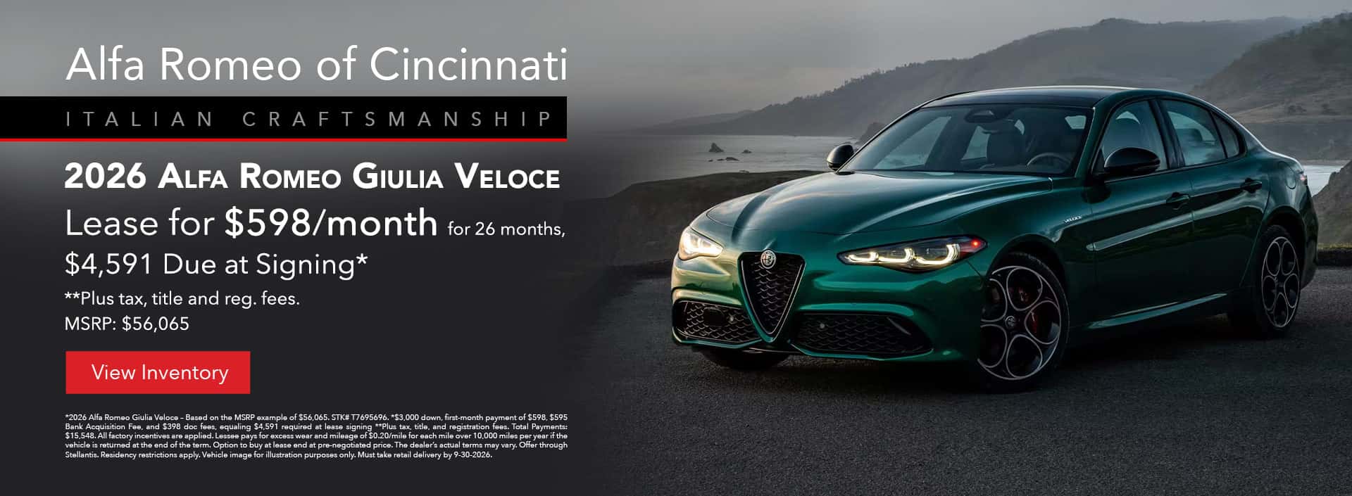 Alfa Romeo Giulia Lease Offer