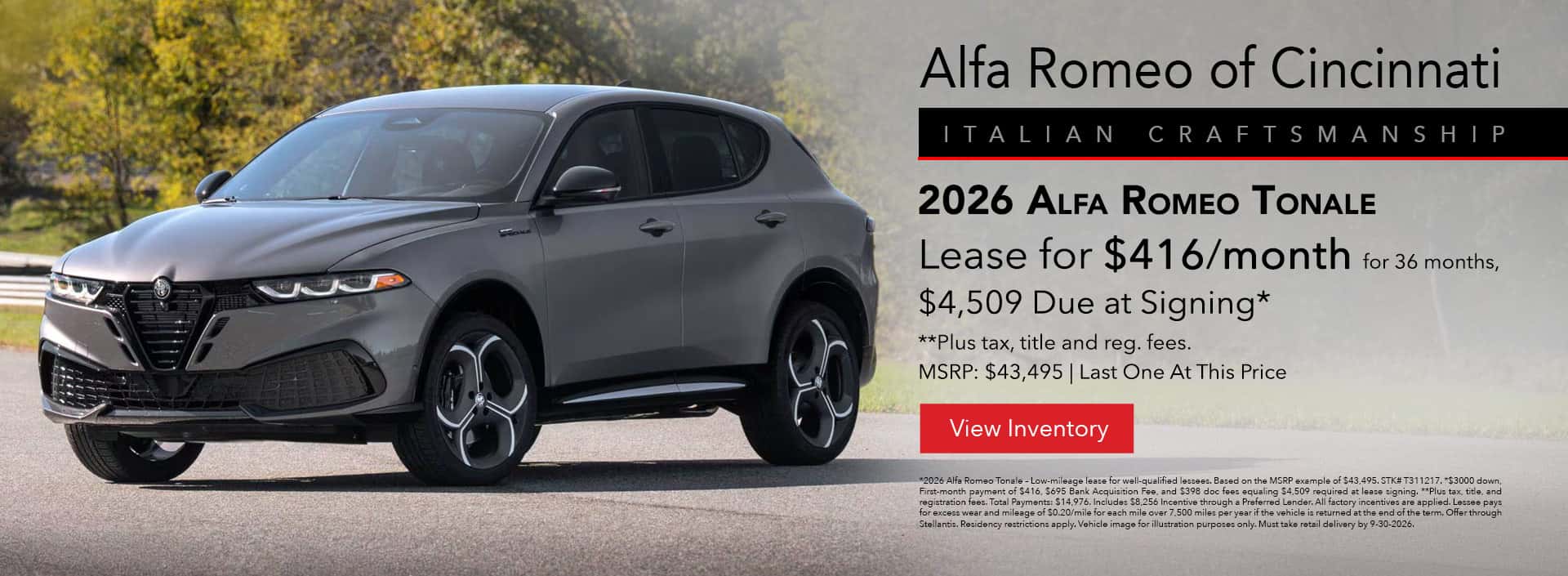 Alfa Romeo Tonale Lease