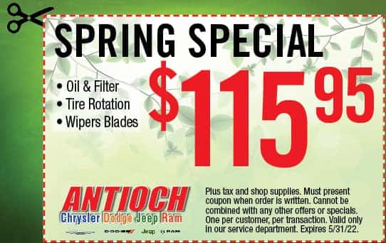 $115.95 Oil Filter, Tire Rotation, and Wiper Blades