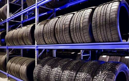 Racks of Tires