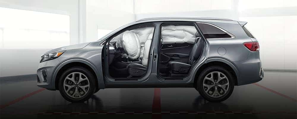 Kia Sorento View of Airbag Safety