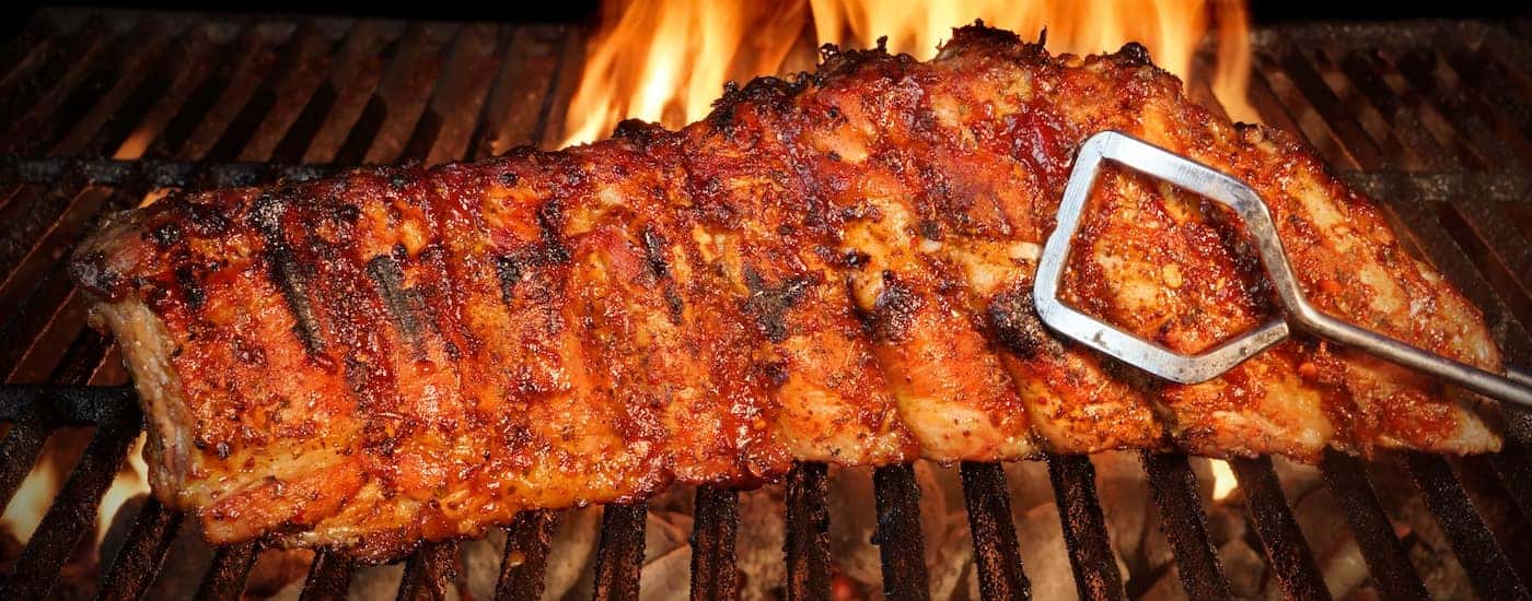 Ribs on Grill