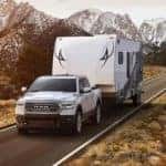 2019 Ram 1500 towing a trailer