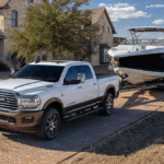 2019 Ram 2500 towing a boat