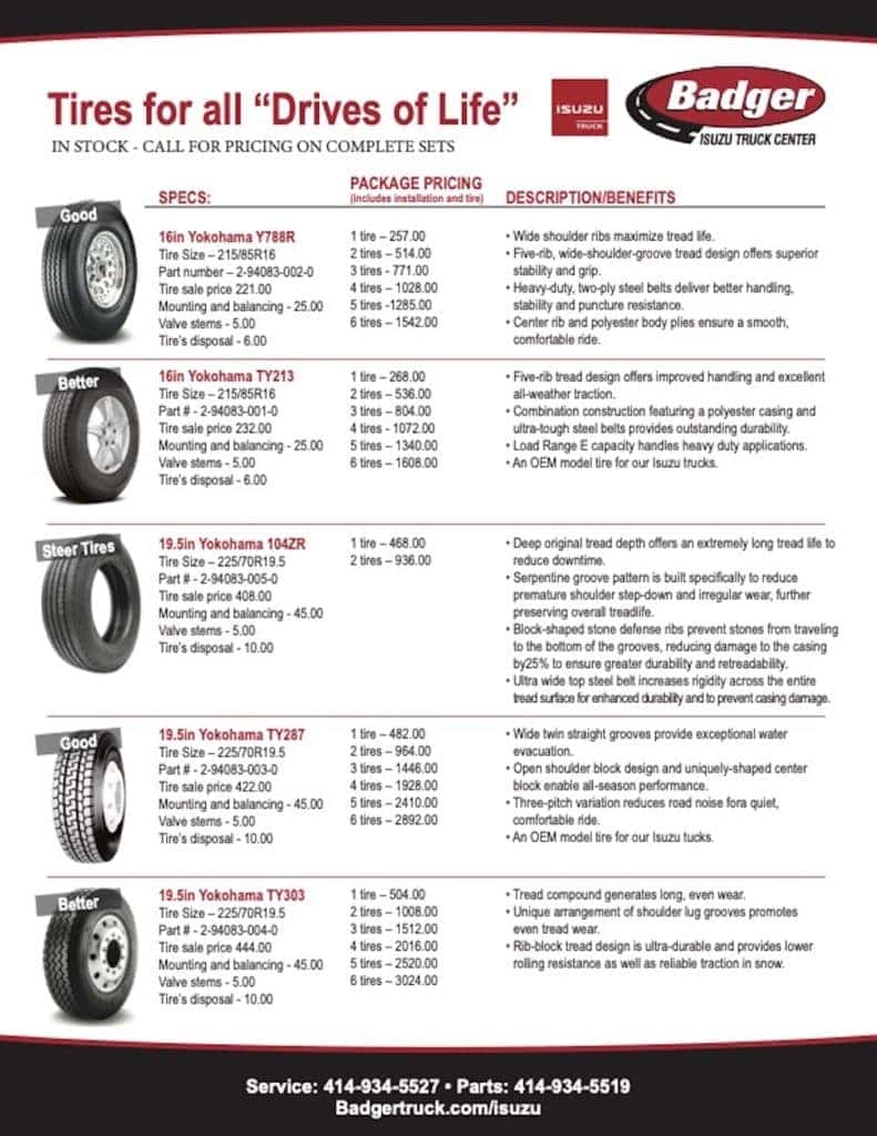 Yokohama Tires Badger Truck & Auto Group