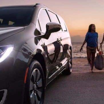 2018 Chrysler Pacifica parked by the beach