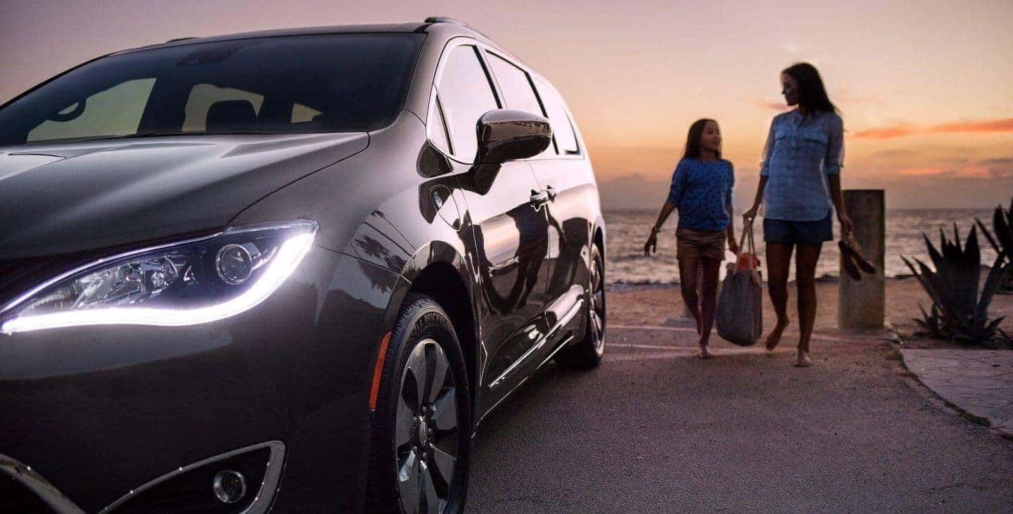 2018 Chrysler Pacifica parked by the beach