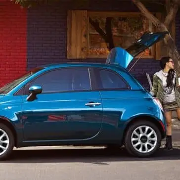 2017 Fiat 500 Hatch Open Parked