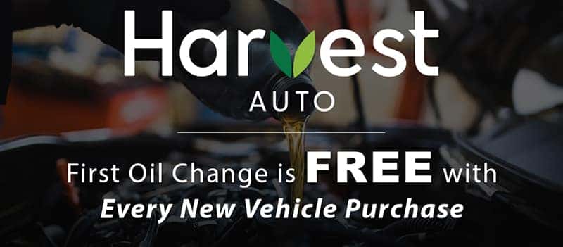 Harvest Auto Free Oil Changes with New Vehicle Purchase