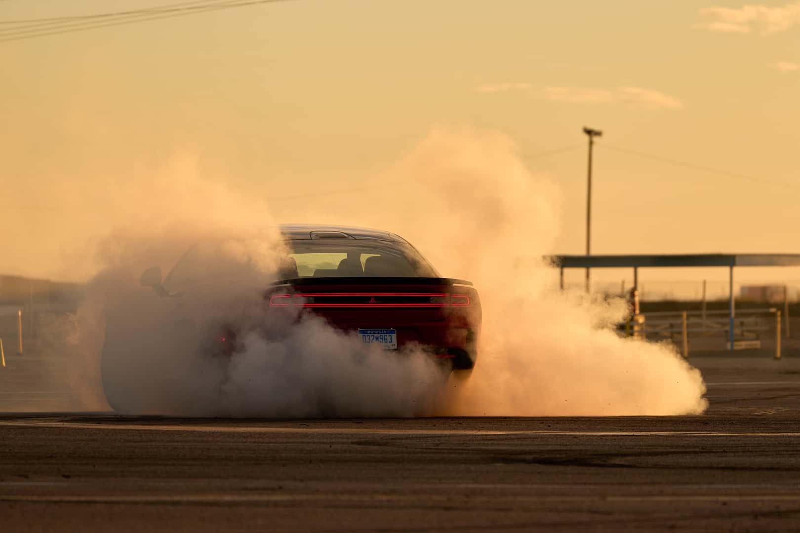 rear view of 2025 Dodge Charger EV Daytona Scat Pack