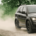 Dodge Journey On Dirt Road