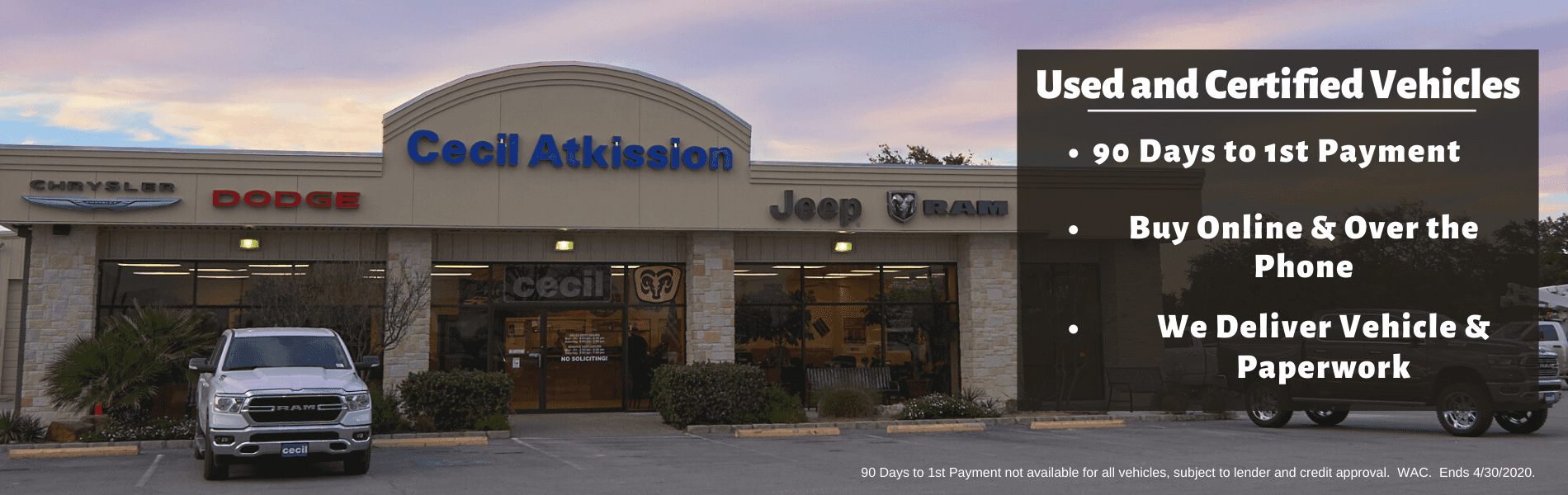 Cecil Atkission Motors Chrysler, Dodge, Jeep, Ram Dealer in Uvalde, TX