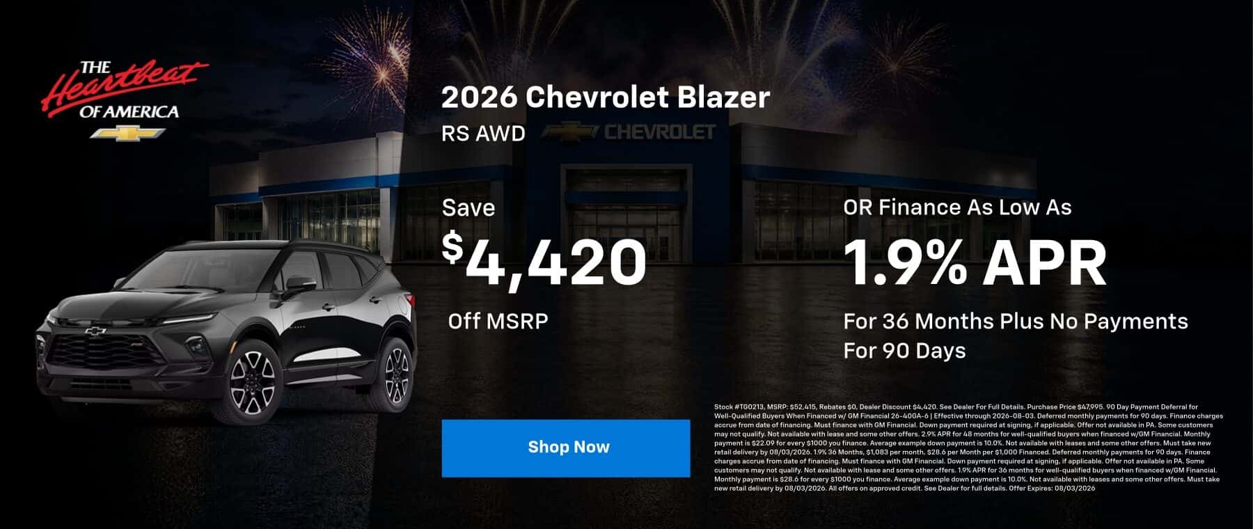 2026 Chevy Blazer Deals