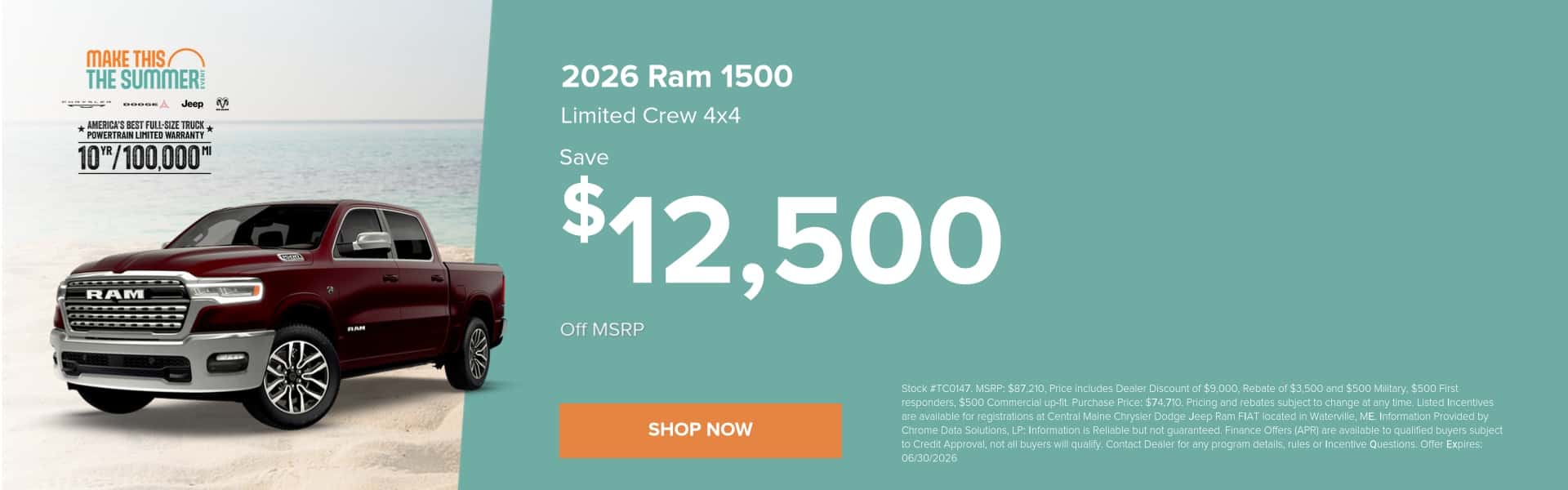 2026 Ram 1500 Special Save $12,500 Off MSRP