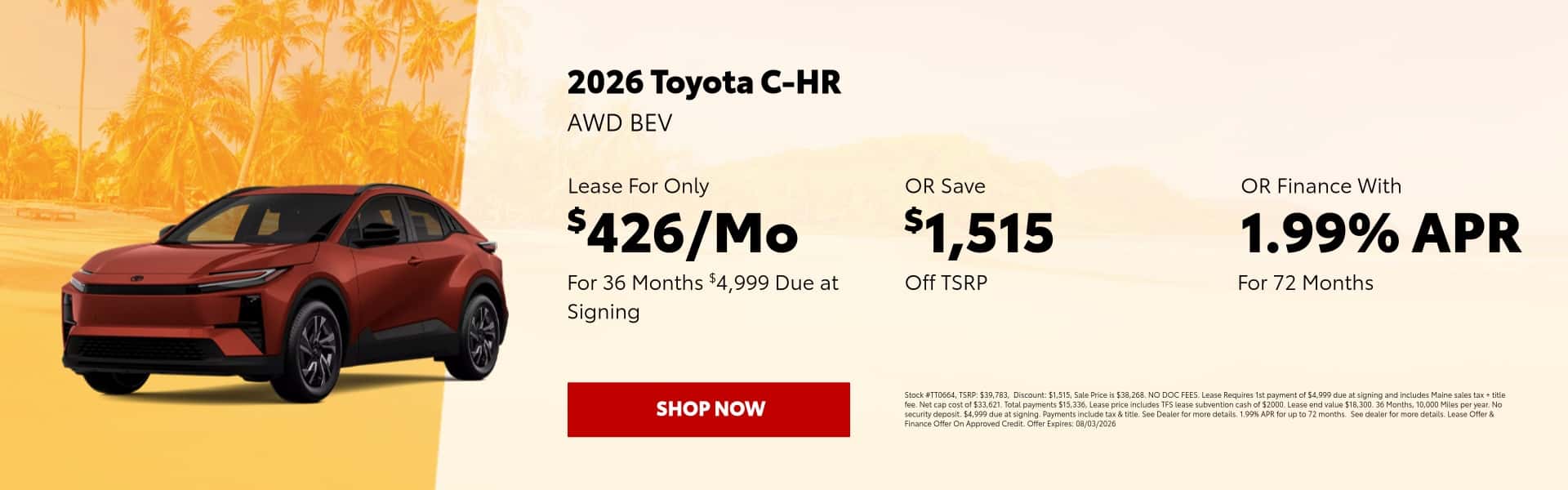 2026 Toyota C-HR Special Offers & Deals
