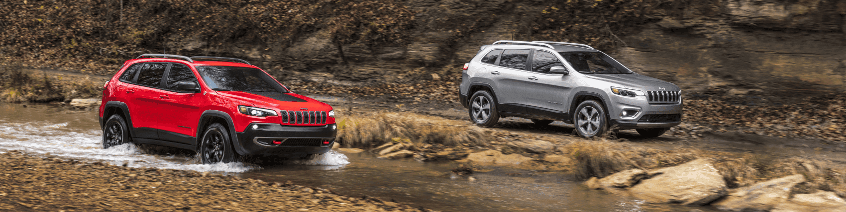 Jeep Cherokee Limited Trailhawk Silver Red Stream