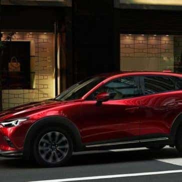 2019 Mazda CX-3 in Soul Red on City Street