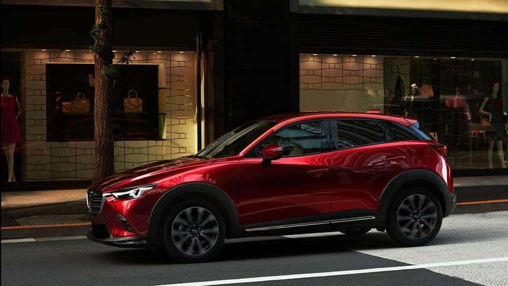 2019 Mazda CX-3 in Soul Red on City Street