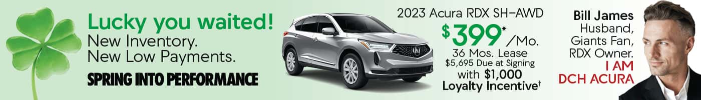 2023 Acura RDX SH-AWD Lease for $399/mo for up to 36 mos