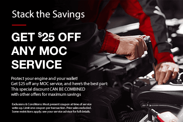 Get $25 off any MOC Service