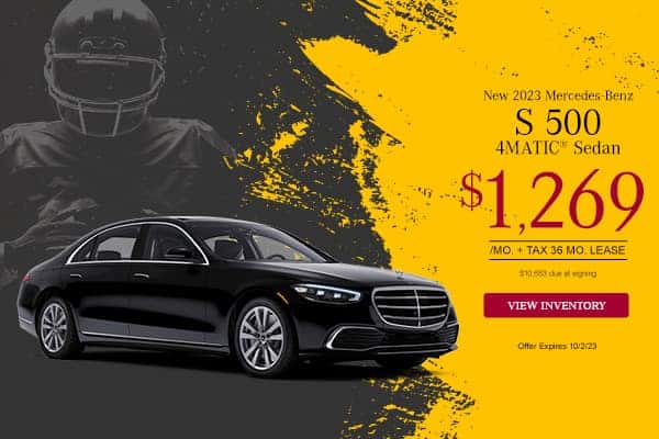 New 2023 S 500 4MATIC Lease from $1,269