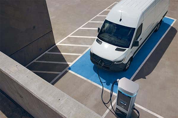 Exterior of a 2025 Mercedes-Benz eSprinter