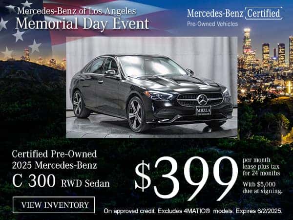 Certified Pre-Owned 2025 Mercedes-Benz C 300 RWD Sedan