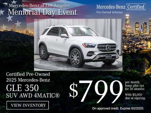 Certified Pre-Owned 2025 Mercedes-Benz GLE 350 SUV AWD 4MATIC®