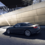 The 2026 Mercedes-Benz CLE Coupe on the road