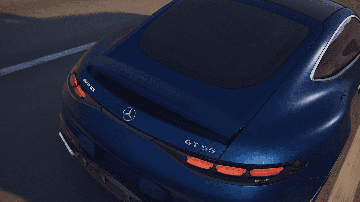 Vista trasera del Mercedes-AMG GT 2026