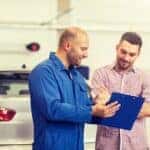 Service technician and customer