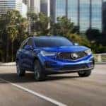 2019 Acura RDX blue exterior view