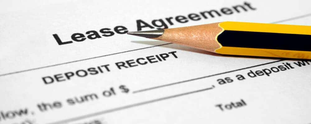 Lease agreement paperwork