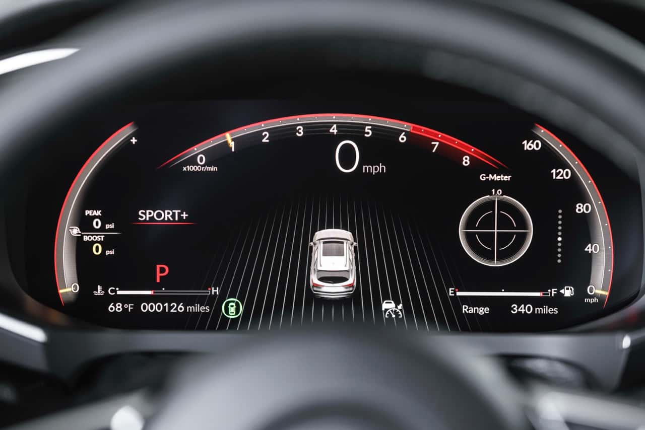 2026 Acura MDX digital guage cluster