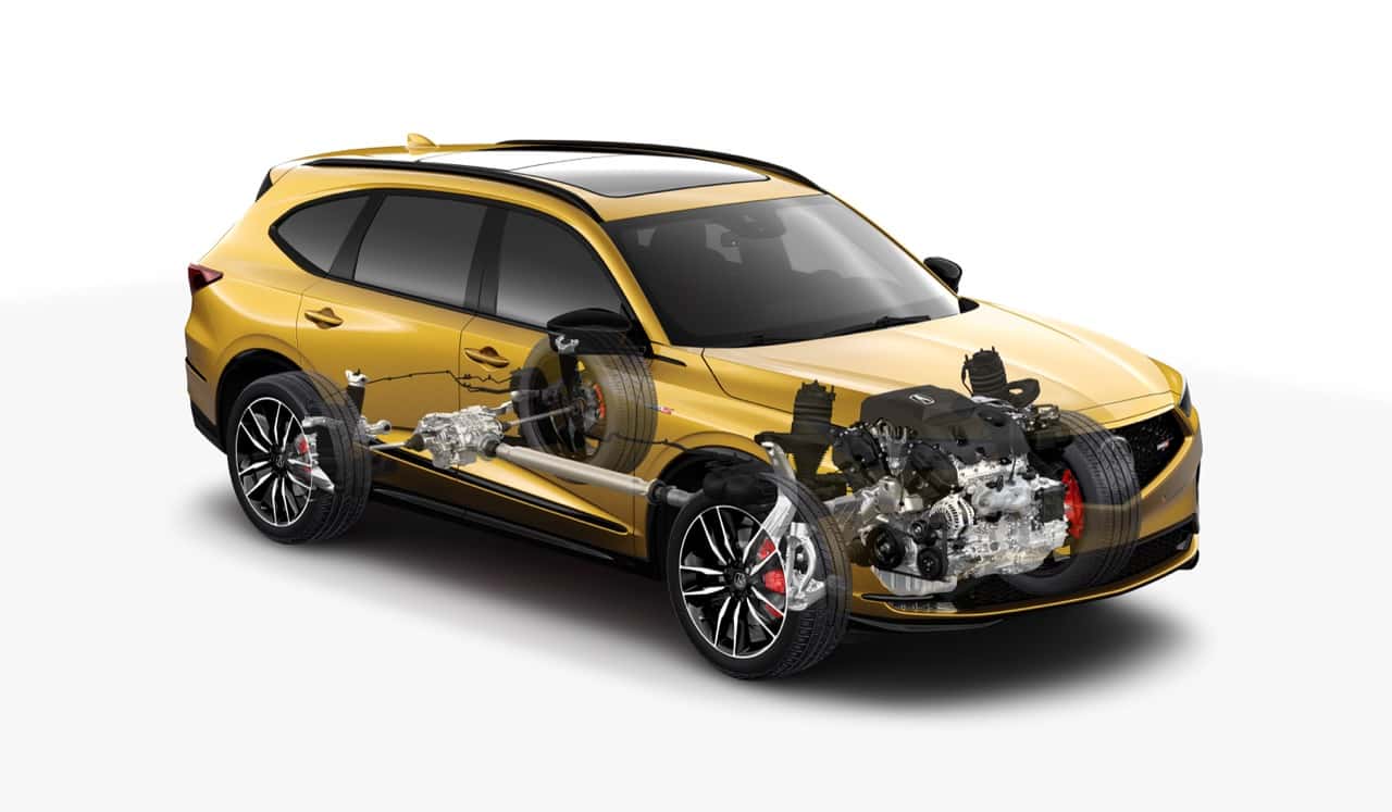 2026 Acura MDX Type S performance illustration of the drivetrain