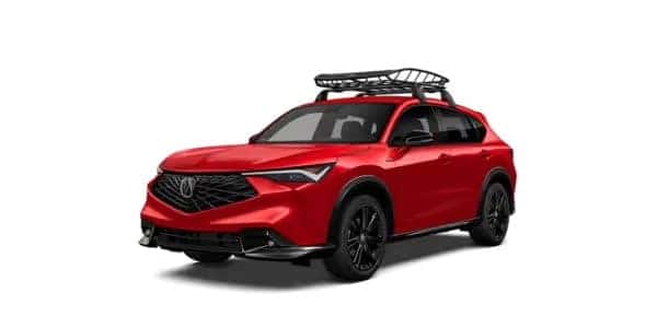 2025 Acura ADX with roof cargo basket accessory package for Colorado road trips