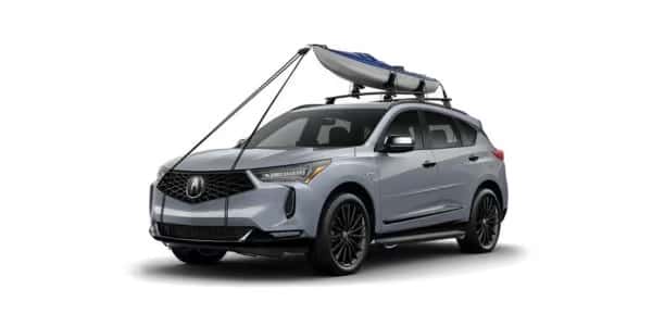 2025 Acura RDX with kayak roof carrier accessory package for lake and paddle weekends