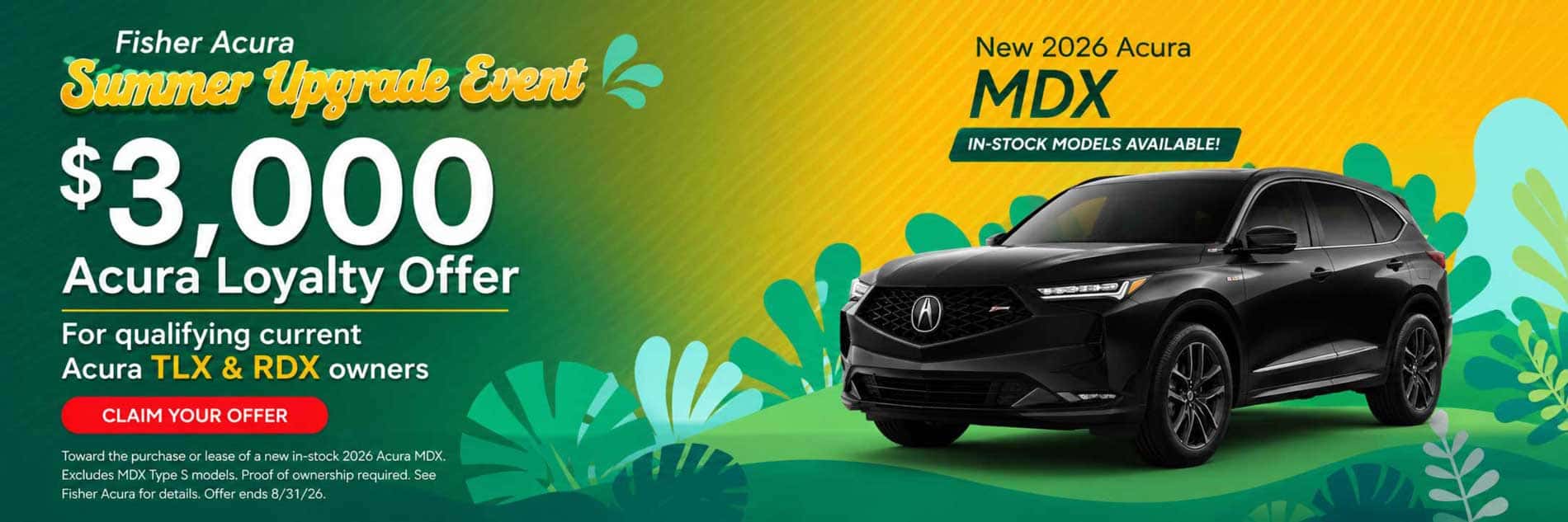 $3000 Off MDX Loyalty Offer