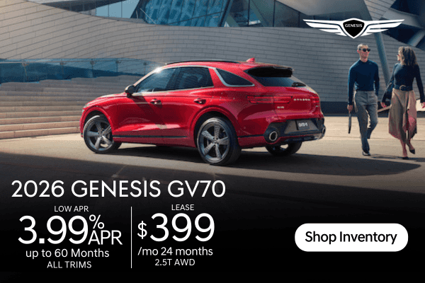 2026 GV70 Models On Sale