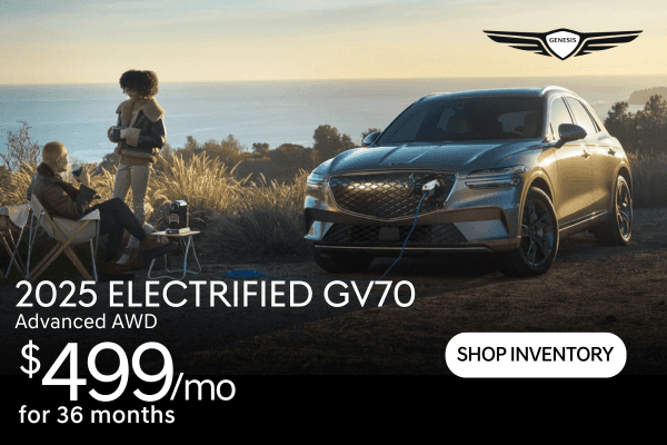 Select 2025 Electrified GV70 Models On Sale