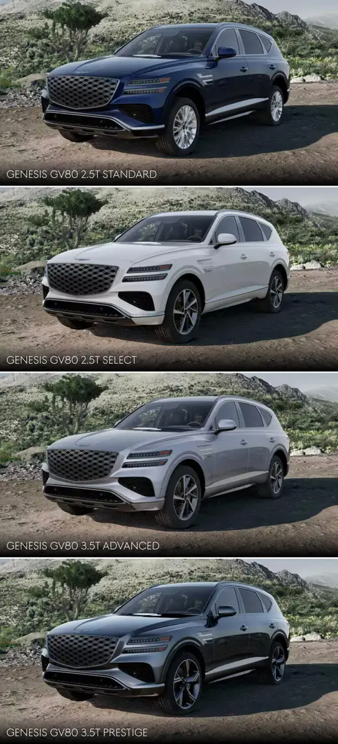 2025 Genesis GV80 Trim levels & Configurations