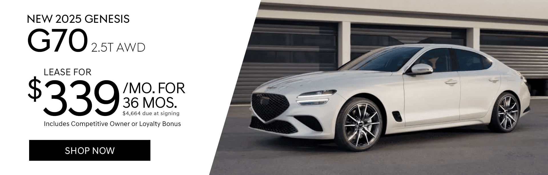 New 2025 Genesis G70 2.5T AWD