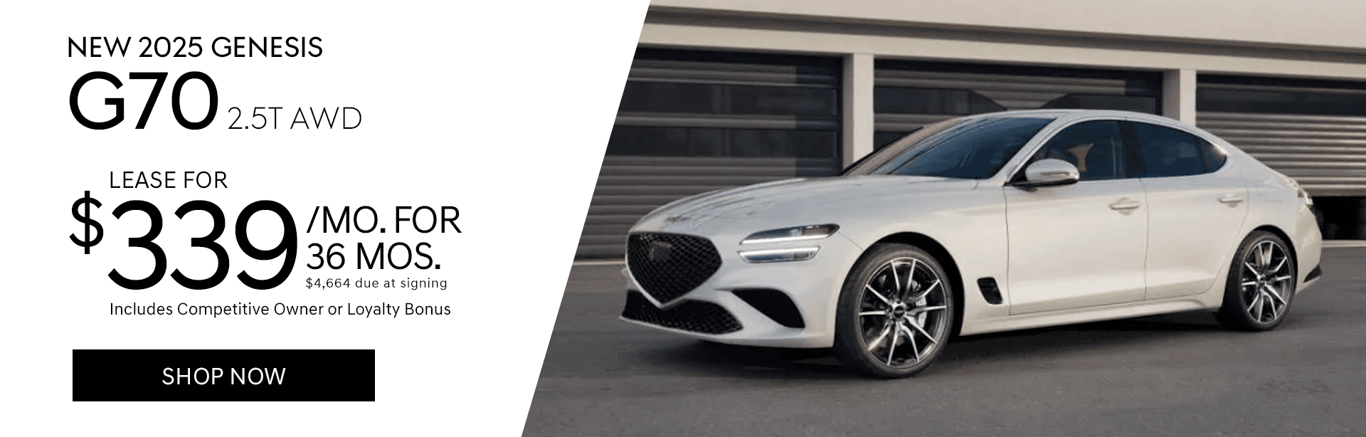 New 2025 Genesis G70 2.5T AWD