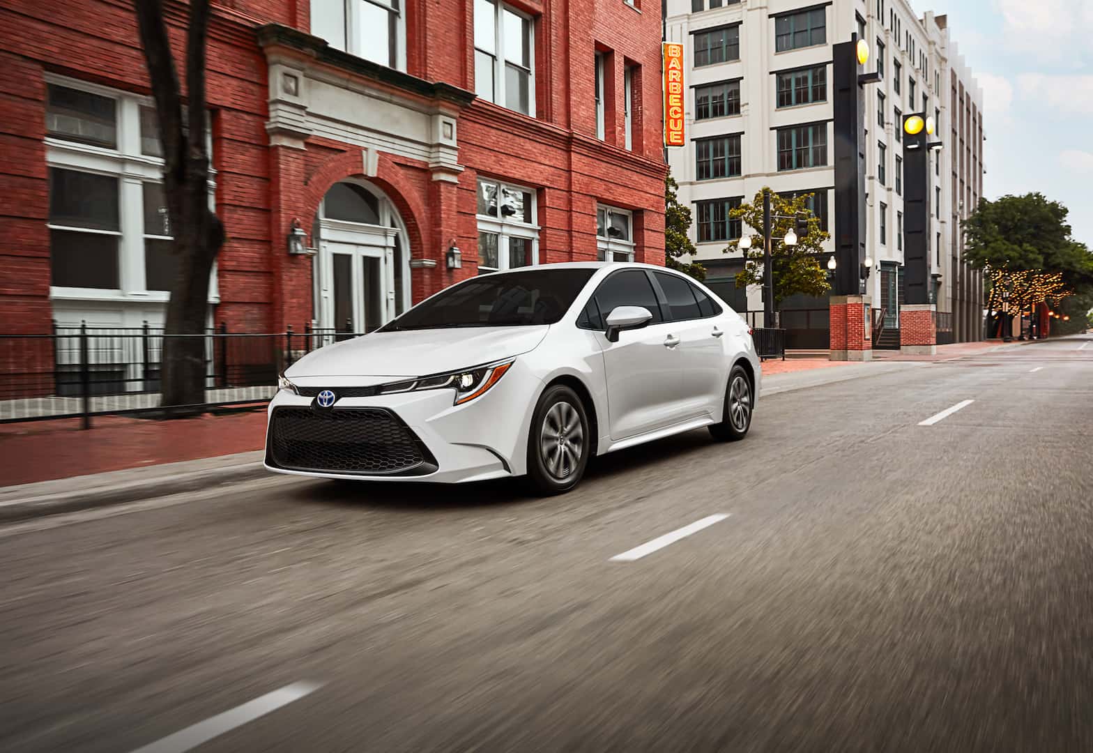 Driving a Toyota Corolla Hybrid