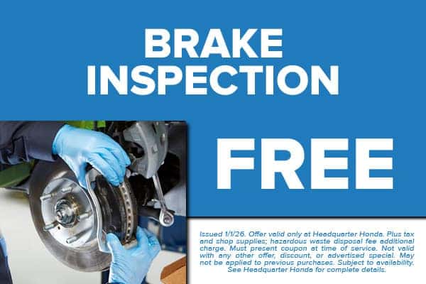 Free Brake Inspections
