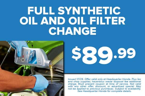Oil Change Coupon