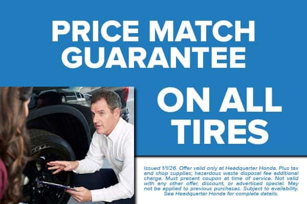 Price Match Guarantee on All tires