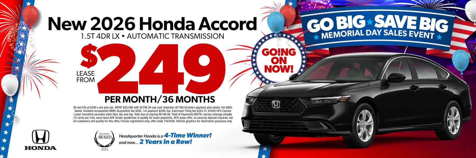 New Monthly Honda Specials in Clermont | Headquarter Honda